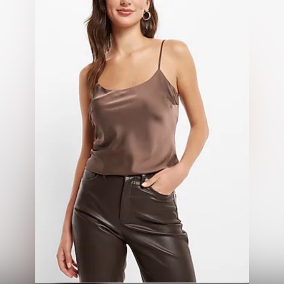 EXPRESS SATIN SCOOP NECK DOWNTOWN CAMI - Picture 1 of 1